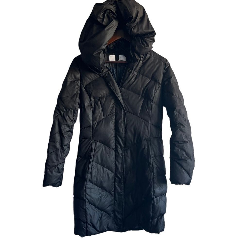 Tahari Black Down Coat